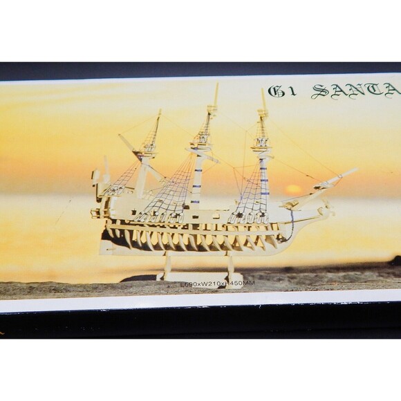 G1 Santa Maria 1492 G2 Cutty Sark Clipper 1869 Balsa Wood Ship Model Kits - Picture 5 of 10